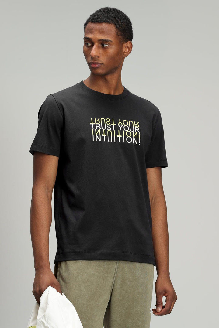 The Midnight Monochrome Men's Graphic Tee - Texmart