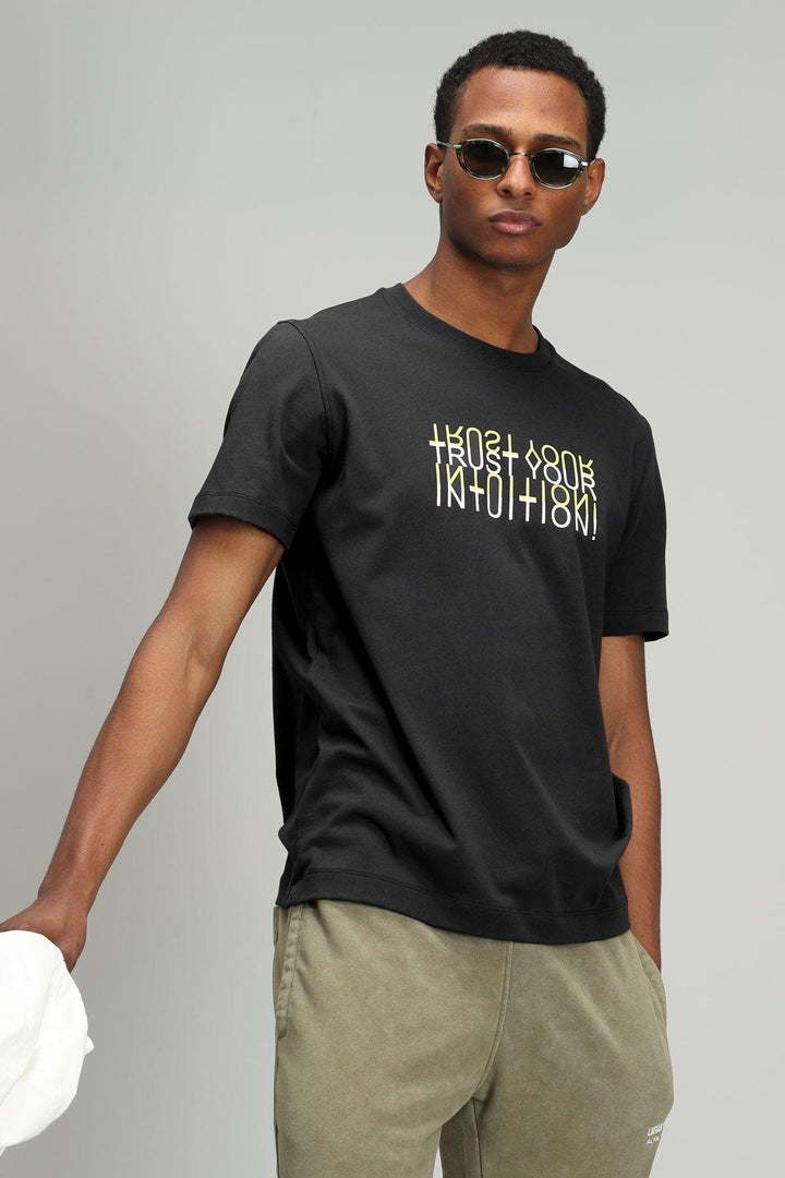 The Midnight Monochrome Men's Graphic Tee - Texmart