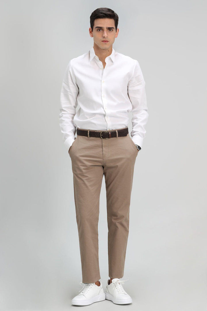 Beige Classic Comfort Chinos: Elevate Your Style with Orla's Smart Men's Trousers - Texmart