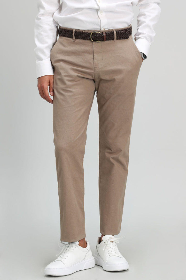 Beige Classic Comfort Chinos: Elevate Your Style with Orla's Smart Men's Trousers - Texmart