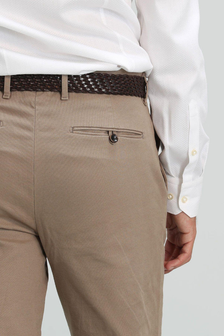 Beige Classic Comfort Chinos: Elevate Your Style with Orla's Smart Men's Trousers - Texmart