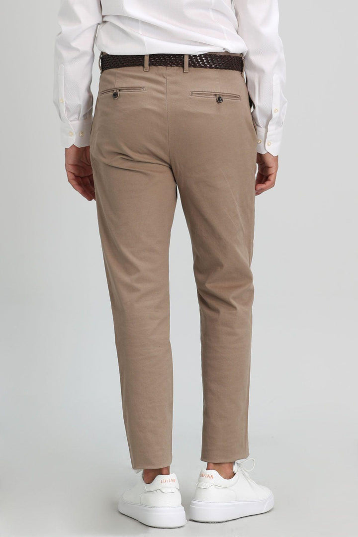 Beige Classic Comfort Chinos: Elevate Your Style with Orla's Smart Men's Trousers - Texmart