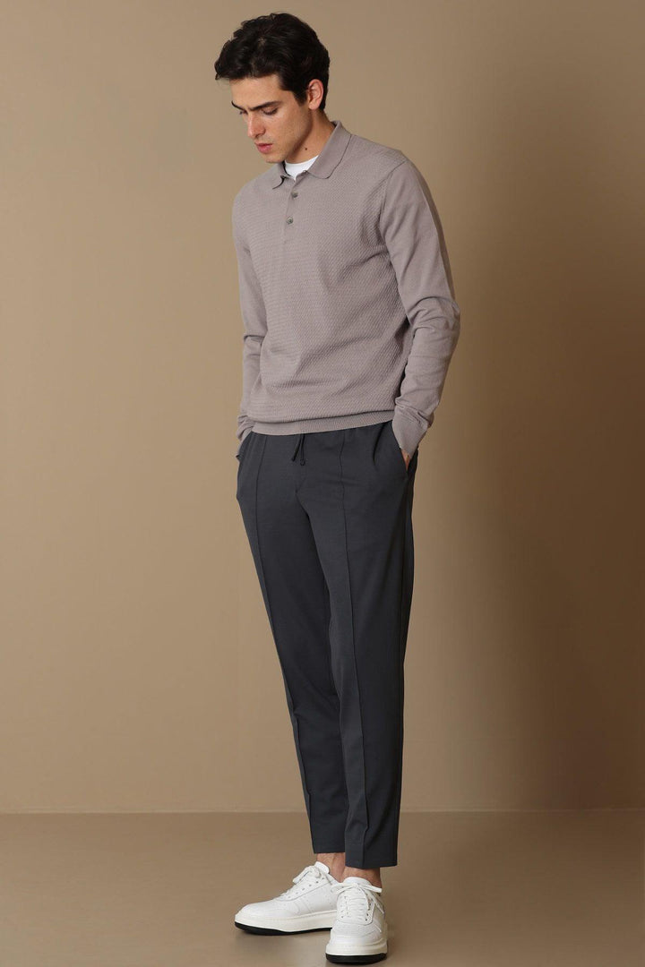 Beige Classic Knit: Men's Sweater - Texmart