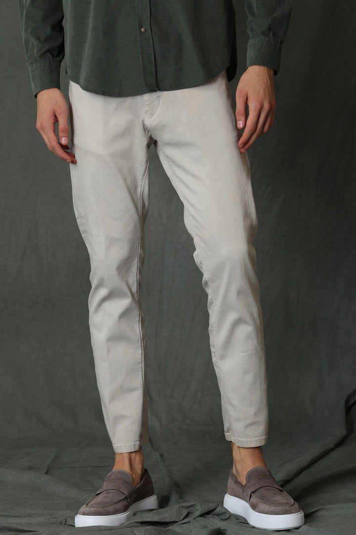 Beige Comfort Stretch Slim Fit Five Pocket Trousers: The Perfect Blend of Style and Comfort - Texmart