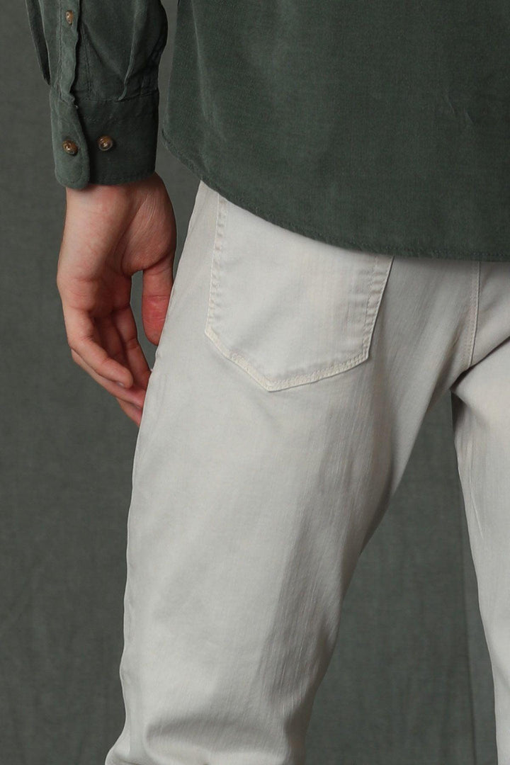 Beige Comfort Stretch Slim Fit Five Pocket Trousers: The Perfect Blend of Style and Comfort - Texmart