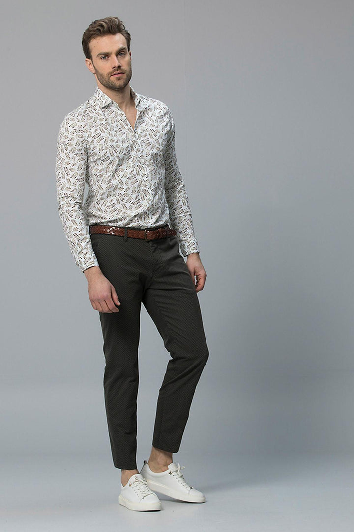 Beige Elegance: Pecora Men's Smart Shirt - A Timeless Slim Fit Masterpiece - Texmart