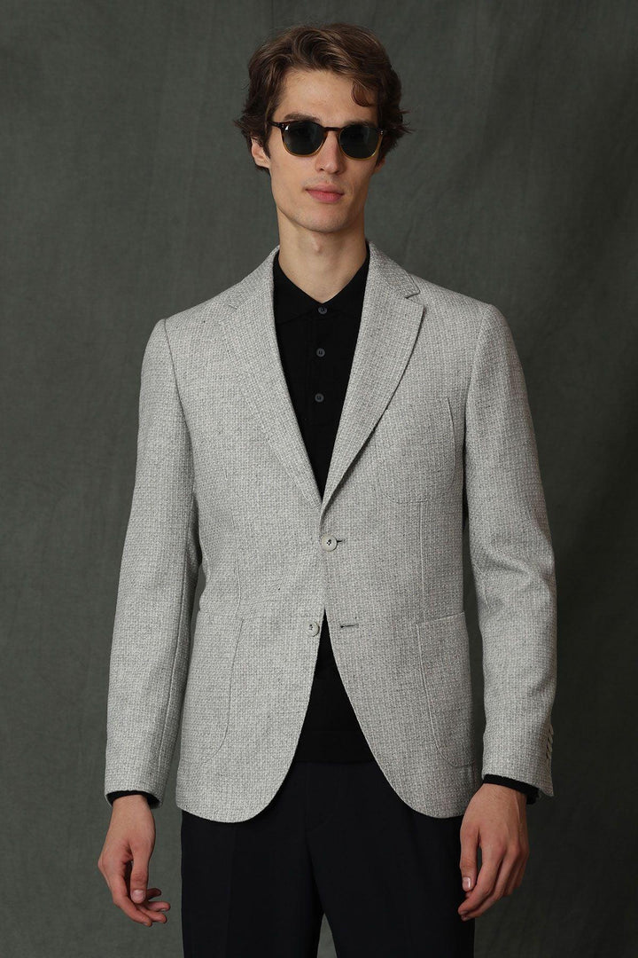 Beige Elegance: The Ultimate Slim Fit Men's Blazer Jacket - Texmart