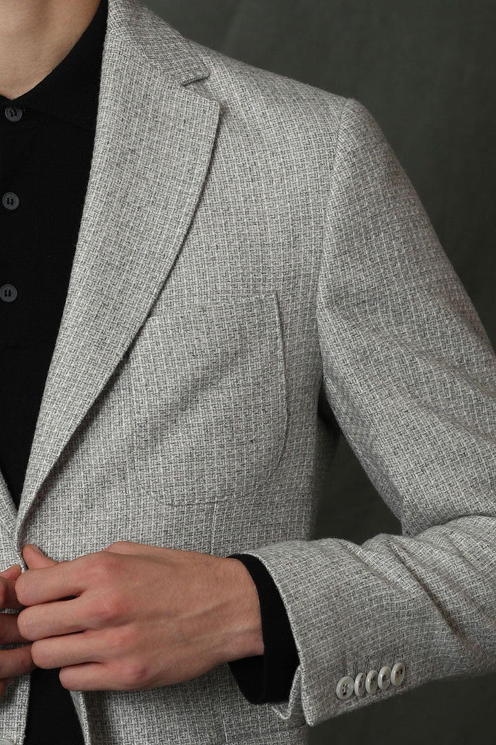 Beige Elegance: The Ultimate Slim Fit Men's Blazer Jacket - Texmart