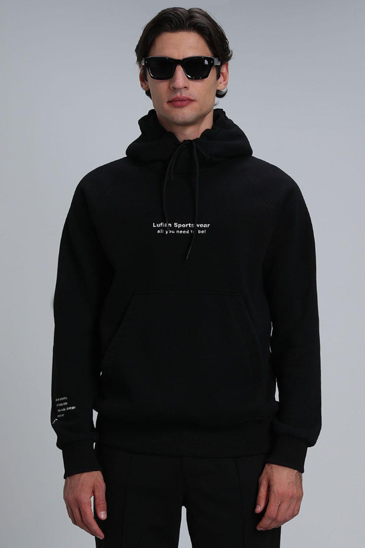 Black Classic Men's Sweatshirt: Effortless Elegance - Texmart