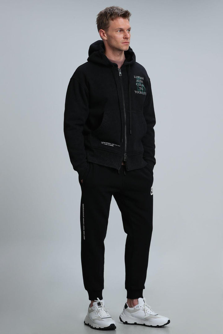 Black ComfortBlend Men's Sweatpants - The Ultimate Fusion of Comfort and Style - Texmart