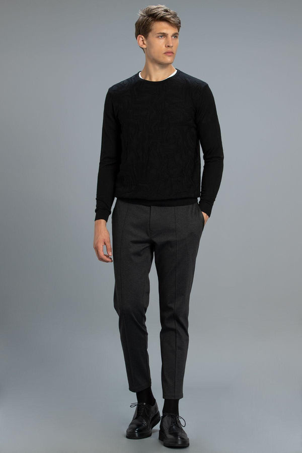 Black Diamond Wool Blend Sweater - Texmart