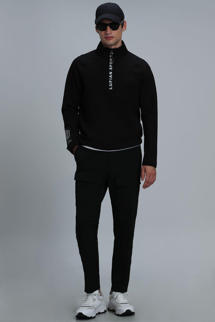 Black Knit Comfort Sweatshirt - Texmart