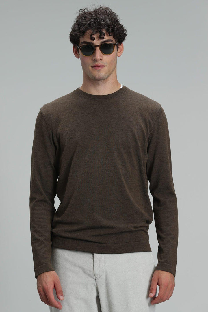 Camel Luxe Wool Blend Sweater - Texmart