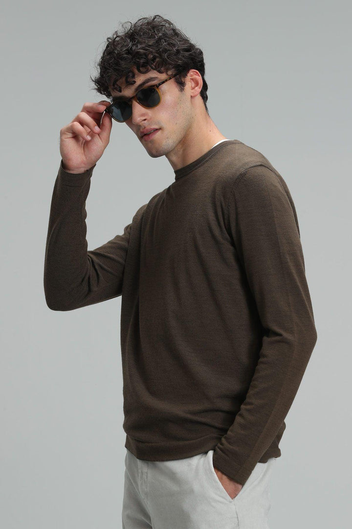 Camel Luxe Wool Blend Sweater - Texmart