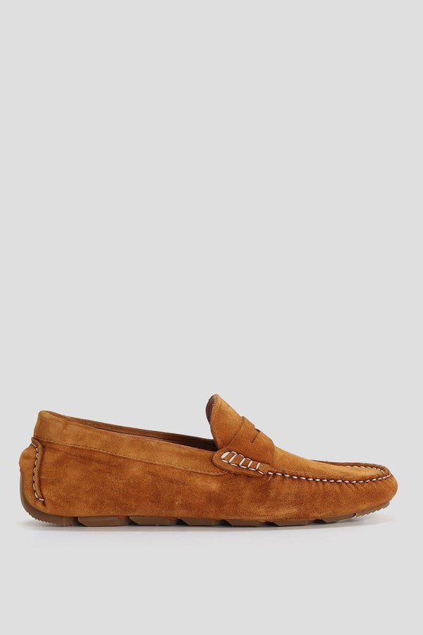 Cinnamon Spice: The Ultimate Men's Leather Loafer Shoes - Texmart