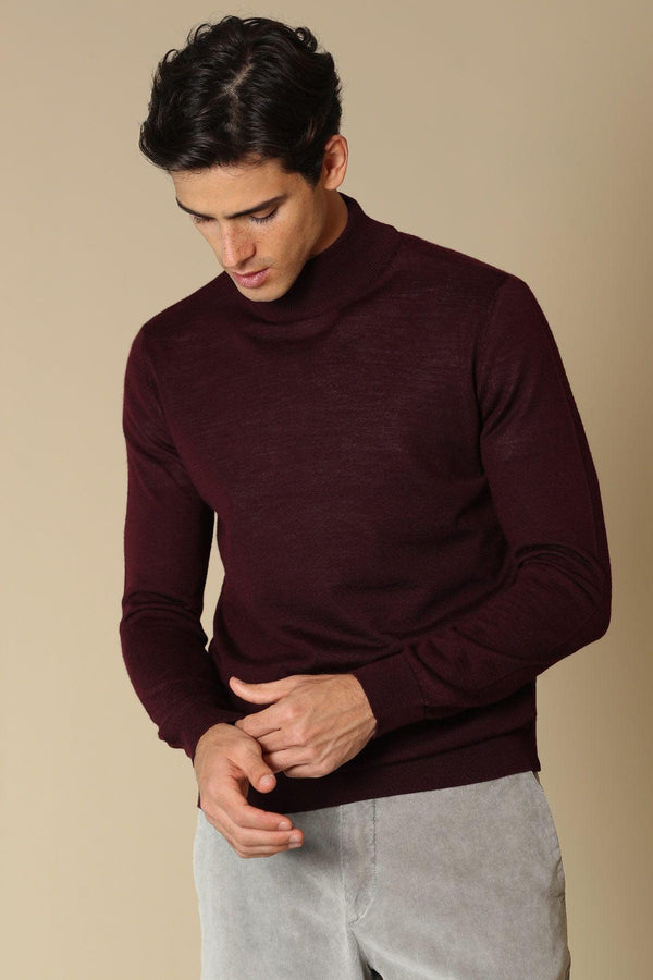 Claret Cozy Fisherman's Sweater - Texmart