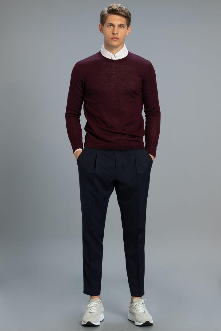 Claret Cozy Wool Sweater - Texmart