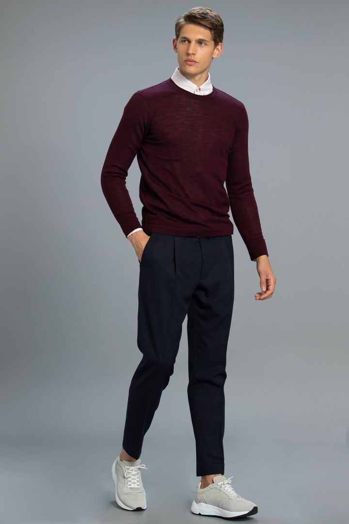 Claret Cozy Wool Sweater - Texmart