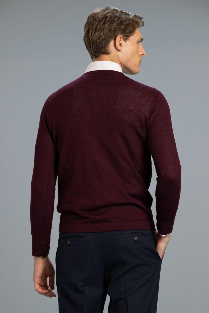 Claret Cozy Wool Sweater - Texmart