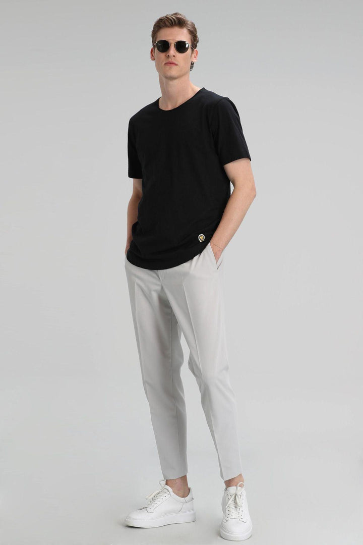 Classic Black Cotton Knit Men's T-Shirt: A Timeless Wardrobe Essential - Texmart