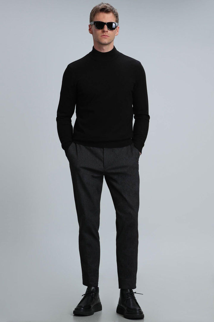 Classic Black Fisherman's Sweater - Texmart