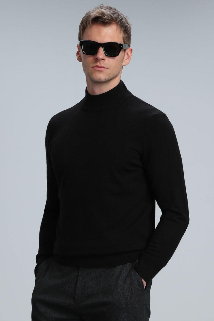 Classic Black Fisherman's Sweater - Texmart