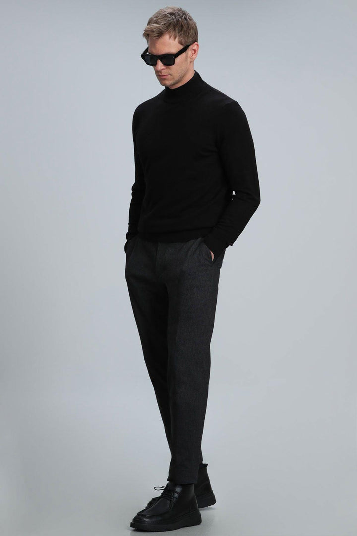 Classic Black Fisherman's Sweater - Texmart