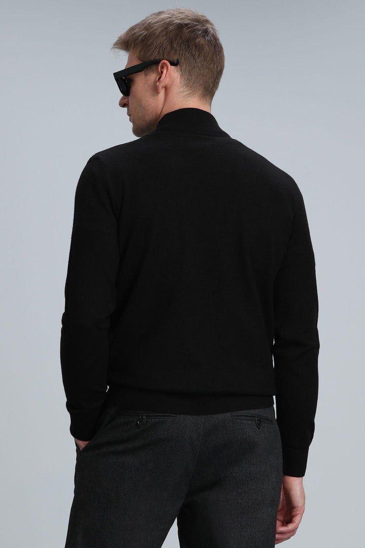 Classic Black Fisherman's Sweater - Texmart