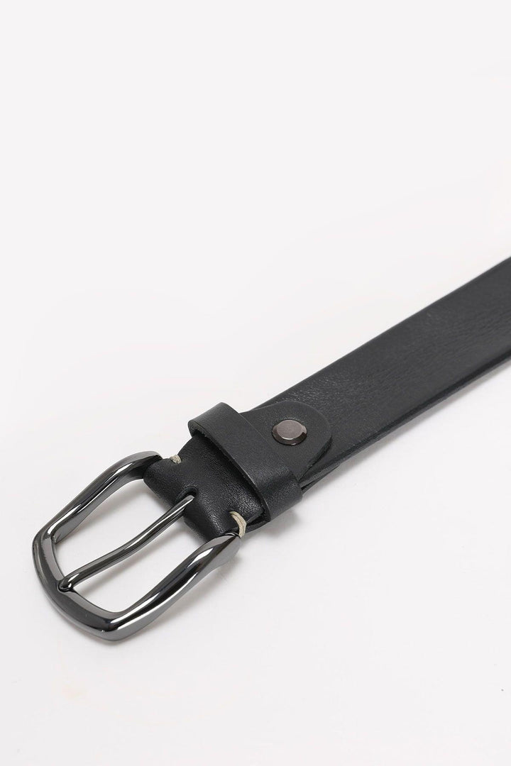 Classic Black Leather Belt for Men - The Perfect Accessory for Every Occasion - Texmart