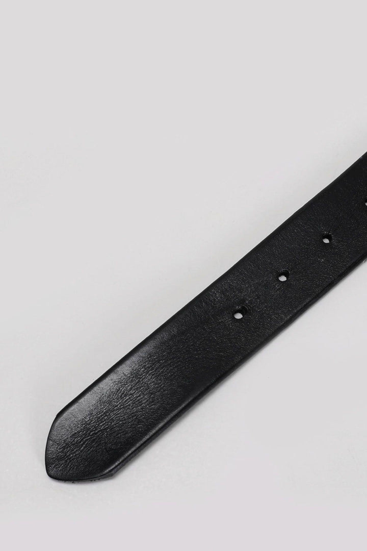 Classic Black Leather Belt for Men - The Perfect Accessory for Every Occasion - Texmart