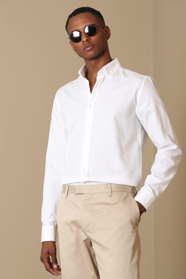 Classic Comfort Men's Cotton Slim Fit Shirt - Texmart