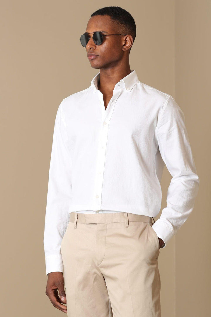 Classic Comfort Men's Cotton Slim Fit Shirt - Texmart