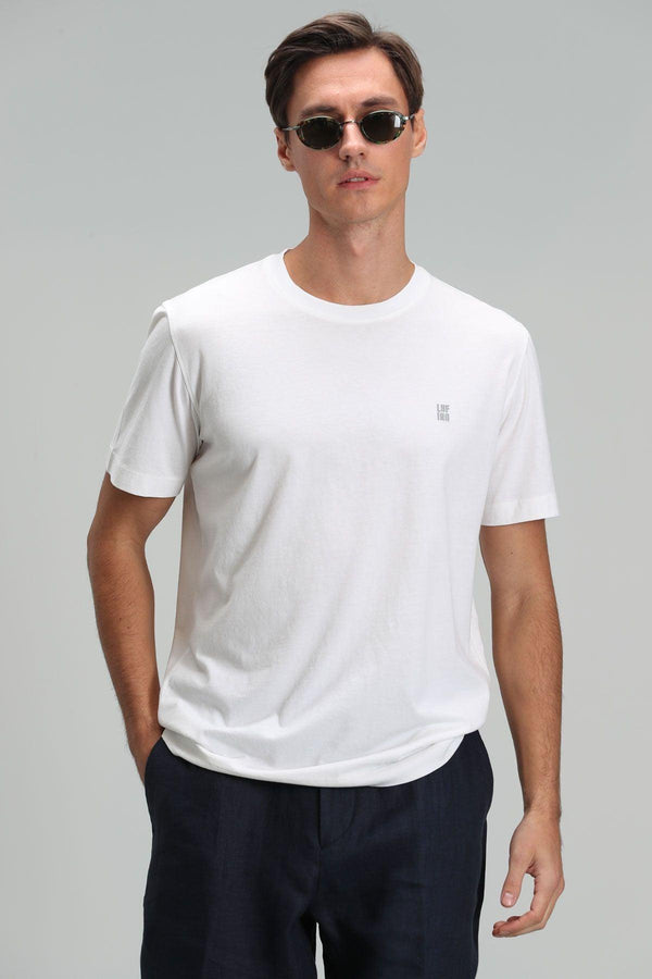 Classic Comfort: Men's Essential White Cotton T-Shirt - Texmart