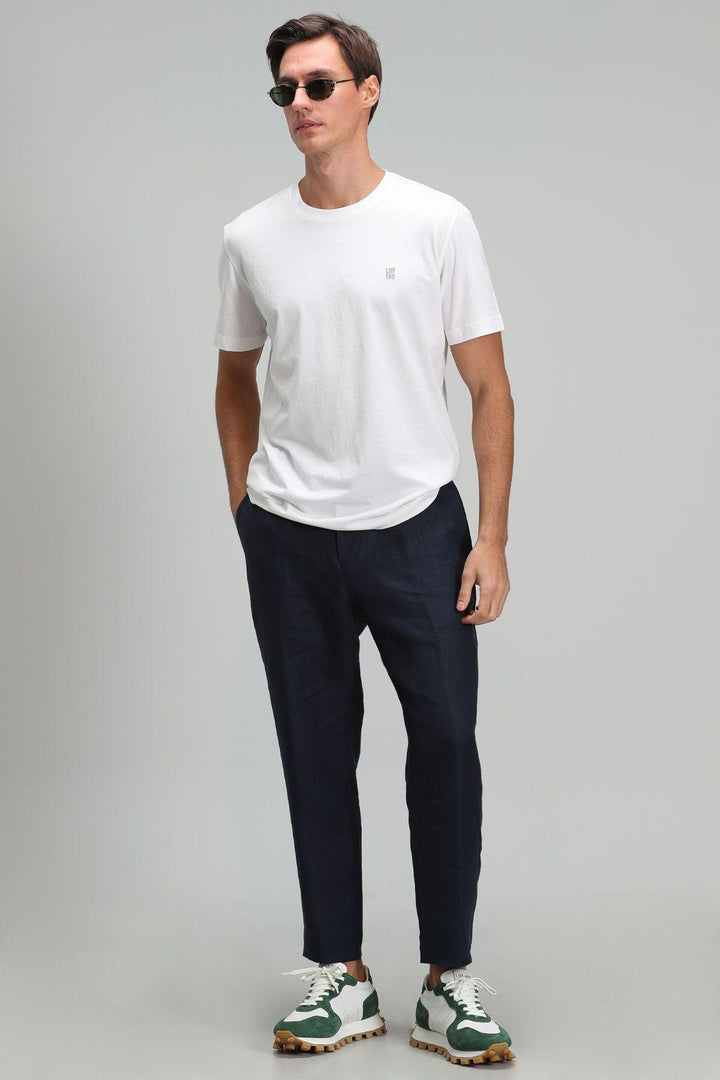 Classic Comfort: Men's Essential White Cotton T-Shirt - Texmart