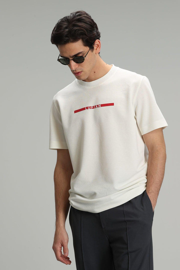 Classic Comfort Men's Off-White T-Shirt: A Timeless Essential for Every Wardrobe - Texmart