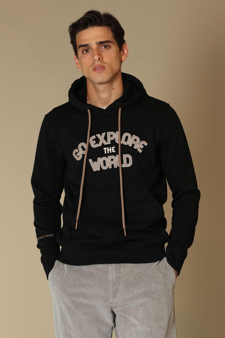 Cozy Black Men's Sweatshirt - Texmart