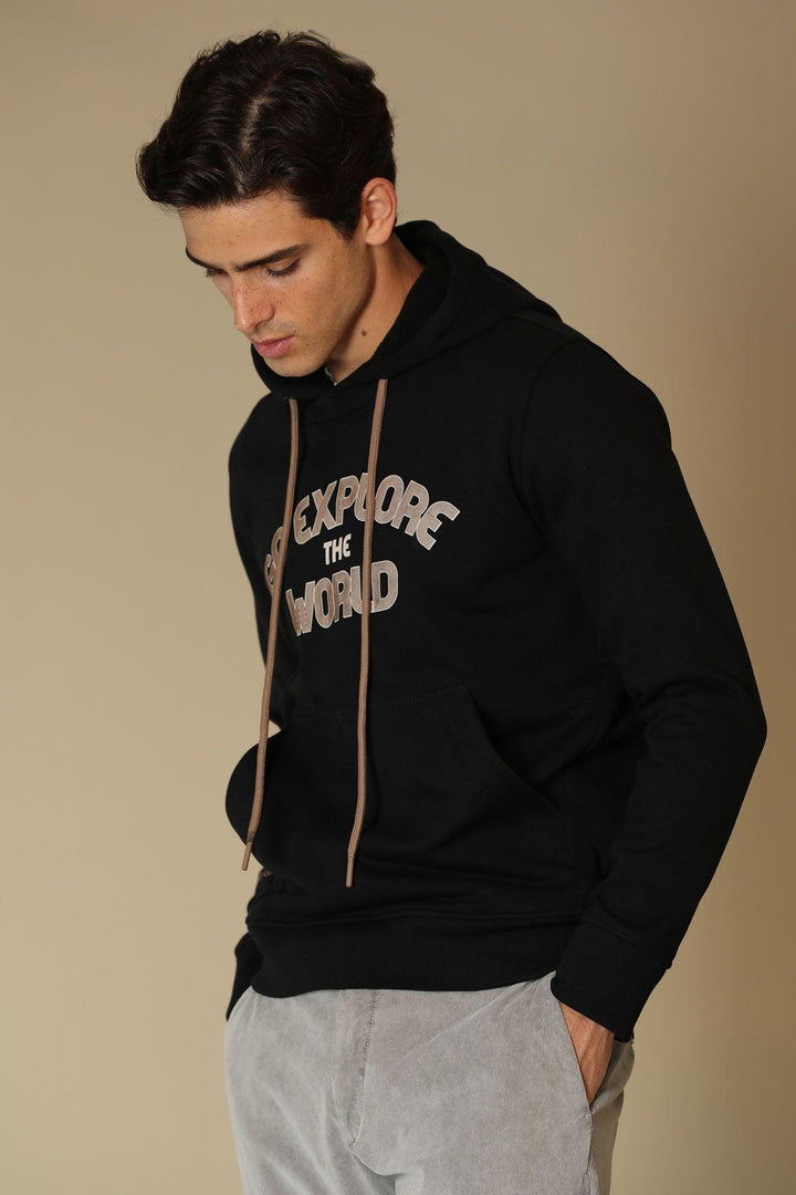 Cozy Black Men's Sweatshirt - Texmart