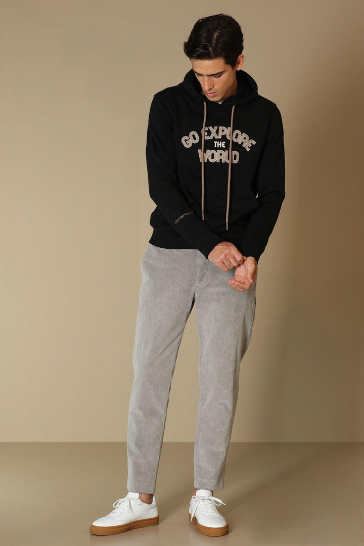 Cozy Black Men's Sweatshirt - Texmart