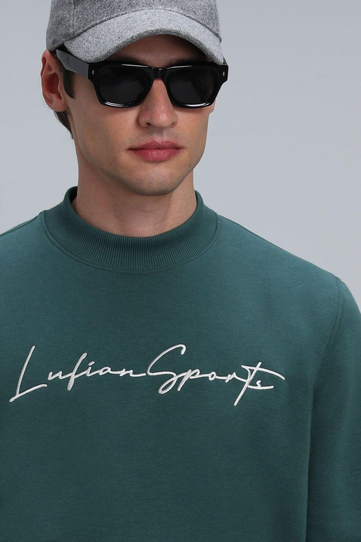 Cozy Green Haven Men's Sweatshirt: The Perfect Blend of Comfort and Style - Texmart