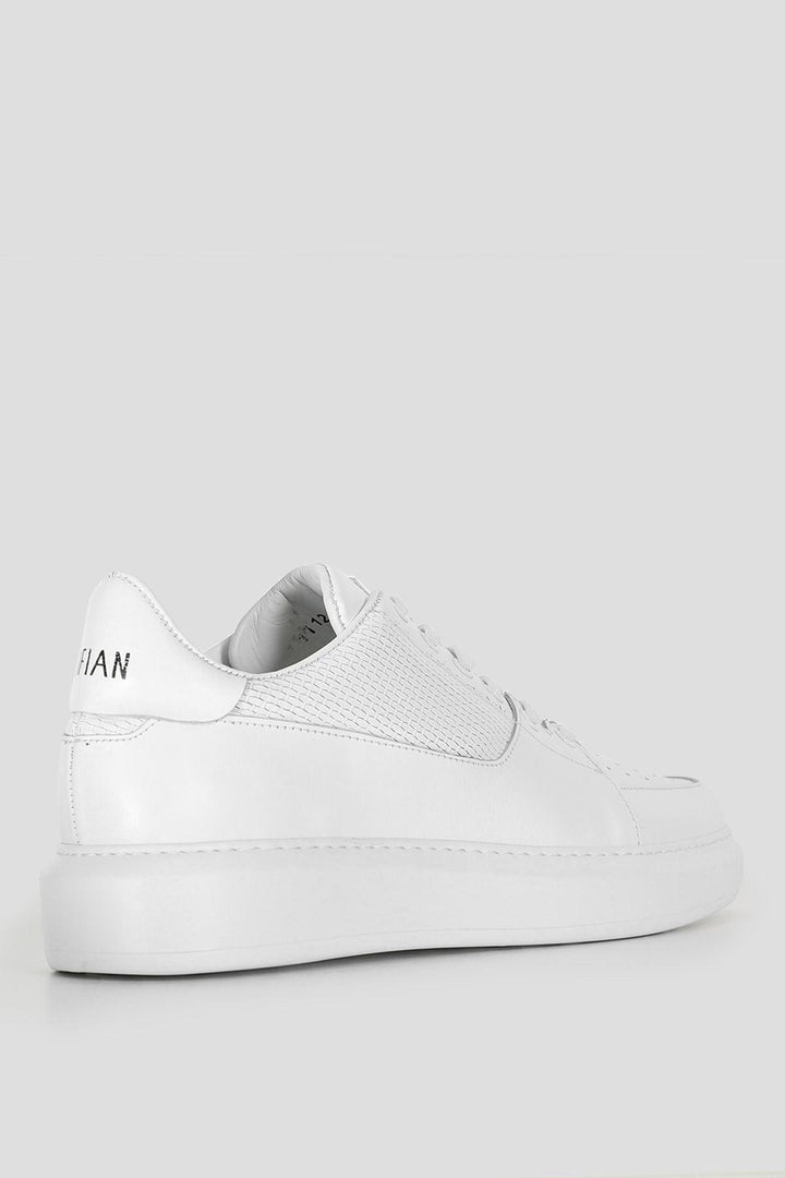 Elegant White Leather Sneaker Shoes for Men - The Perfect Blend of Comfort and Style - Texmart