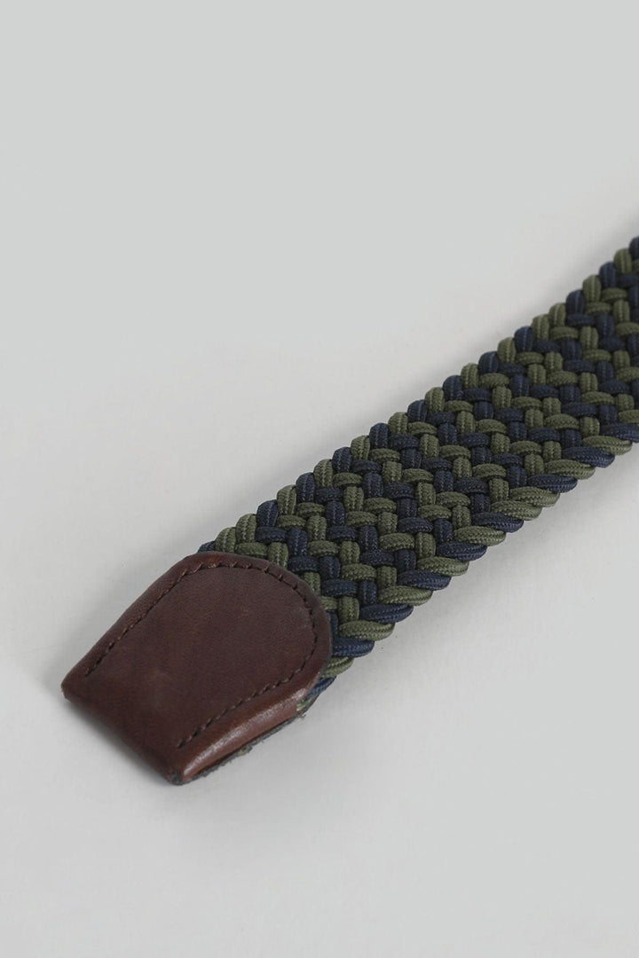 Emerald Elegance: Men's Vibrant Green Knitted Belt for a Stylish Statement - Texmart