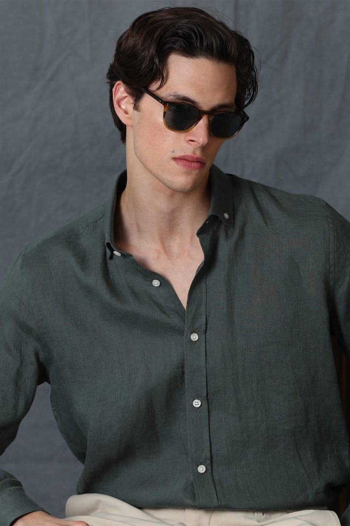 Emerald Isle Men's Linen Shirt - The Epitome of Comfort and Style - Texmart