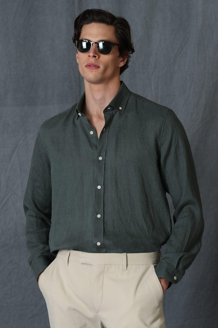 Emerald Isle Men's Linen Shirt - The Epitome of Comfort and Style - Texmart