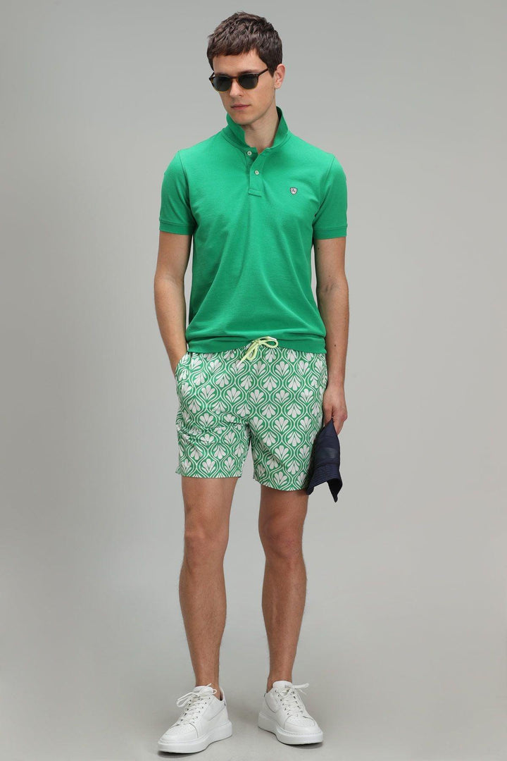 Emerald Oasis Men's Swim Shorts: Dive into Style and Comfort this Summer! - Texmart