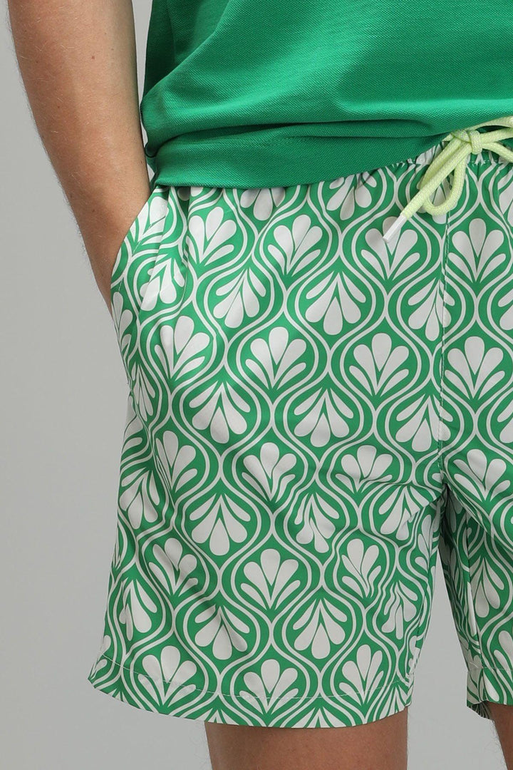 Emerald Oasis Men's Swim Shorts: Dive into Style and Comfort this Summer! - Texmart