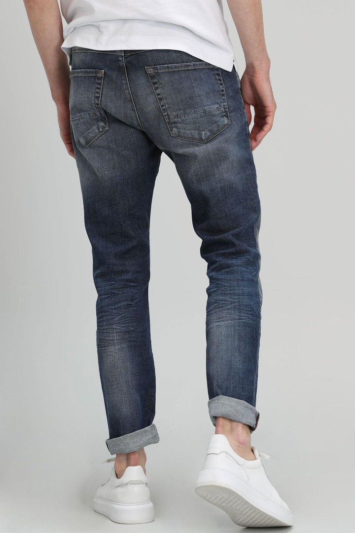 Euler Fashion Men's Slim Fit Blue Denim Trousers: Comfortable, Stylish, and Versatile - Texmart