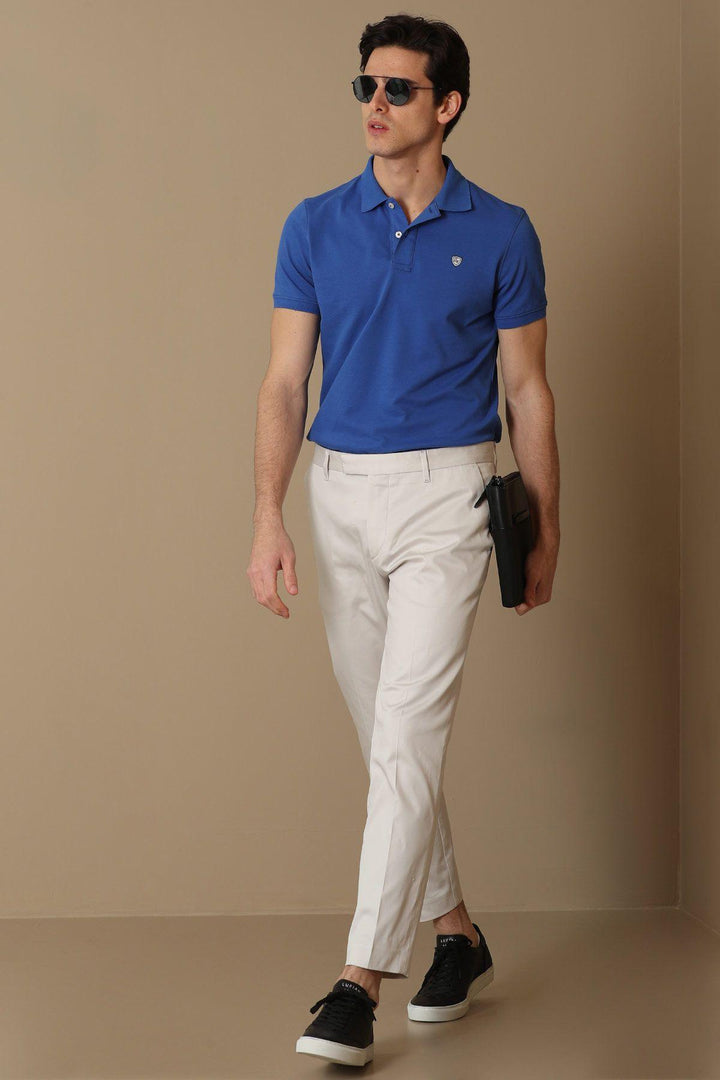 Flor Modern Fit Cotton Blend Chino Trousers - Elevate Your Style with Effortless Sophistication - Texmart