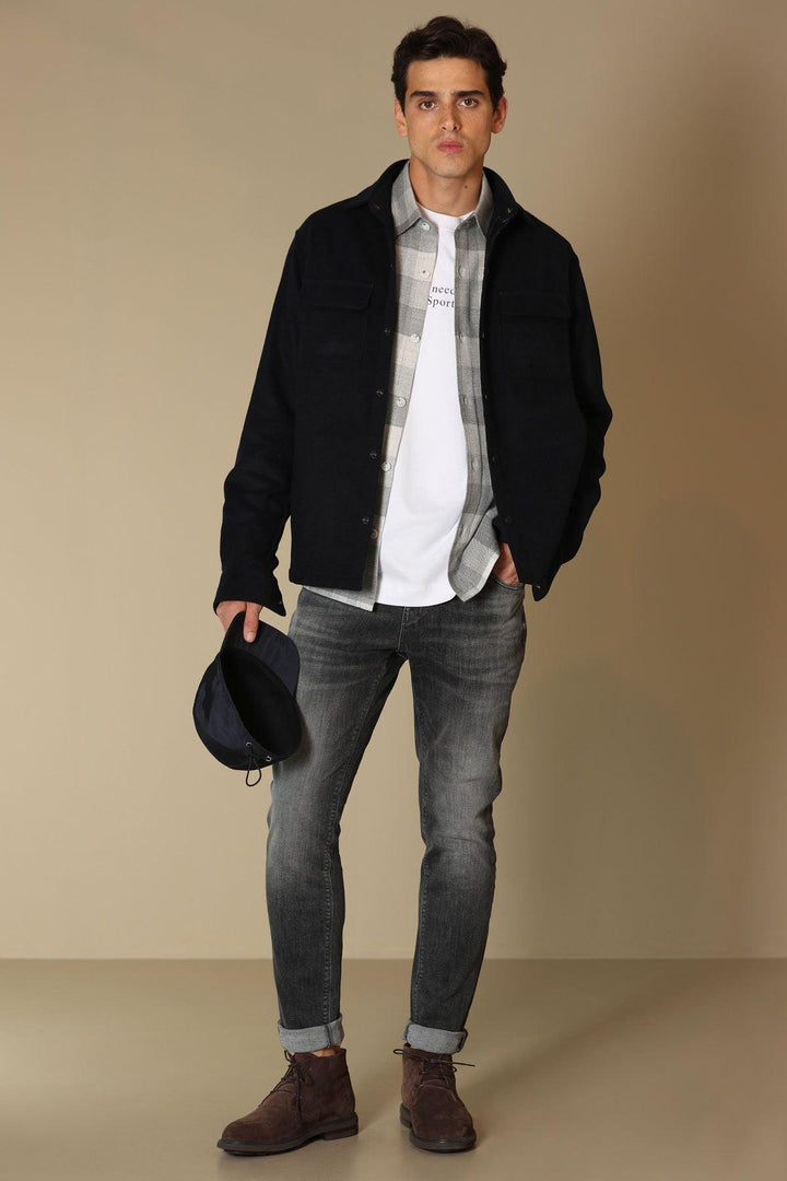 Gray Elegance: Premium Slim Fit Men's Trousers by Walter Smart Jean - Texmart