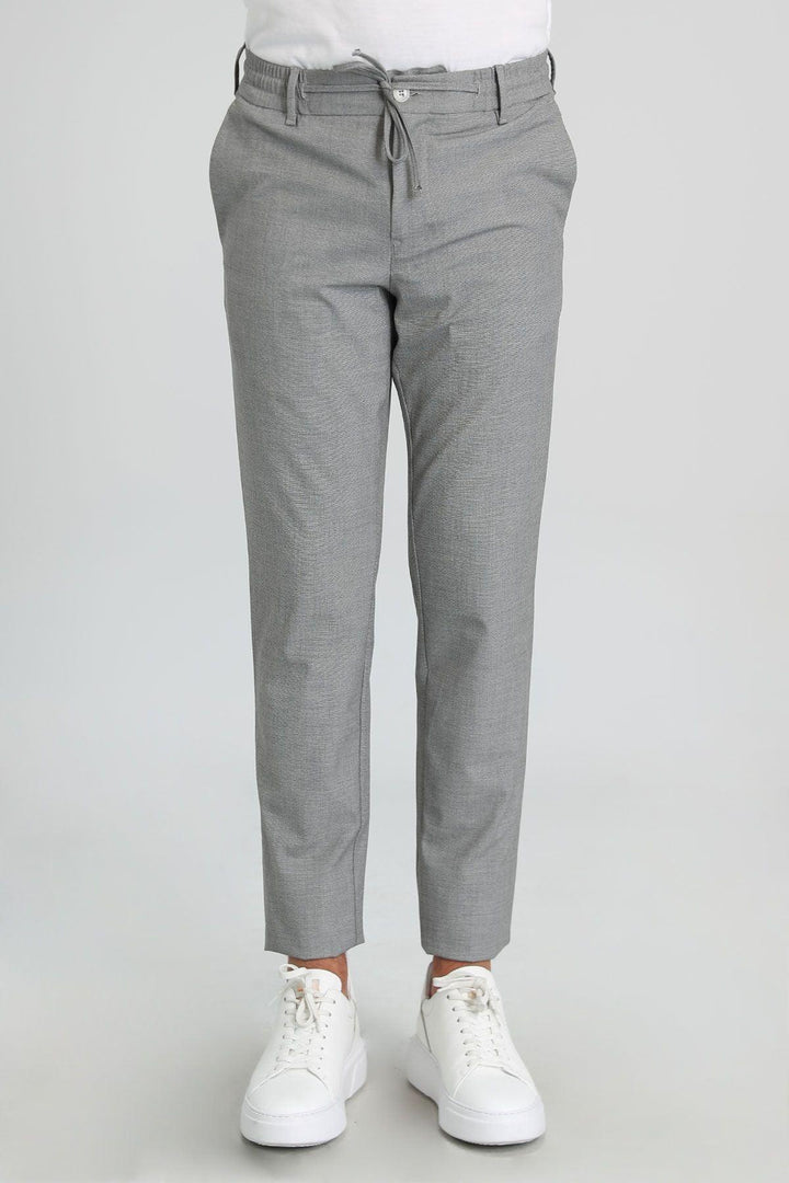 Gray Elegance: Tailored Fit Men's Chino Trousers for a Versatile Wardrobe Upgrade - Texmart