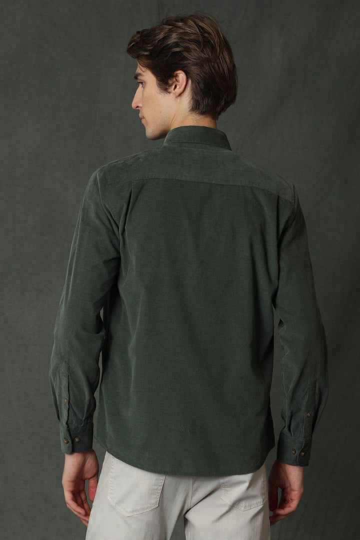 Green Velvet Sports Shirt - The Ultimate Blend of Comfort and Sophistication - Texmart